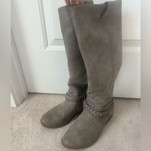 Women's Tall Gray Boots